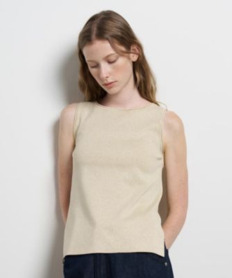 ＜LANVIN en Bleu (Women)＞ラメノースリーブニット