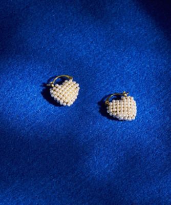 ＜LANVIN en Bleu (Women)＞ミニパールハートピアス
