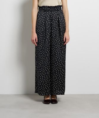 LANVIN en Bleu (Women)/ランバン オン ブルー Ｍａｒｉｎａ　ｄｏｔプリントワイドパンツ