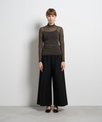 ランバンオンブルー チュールがさねカットソー フラワー刺繍チュールカットソー | LANVIN en Bleu (Women)/ランバン