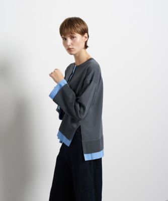 シャツトリムニットコンビカーディガン | LANVIN en Bleu (Women