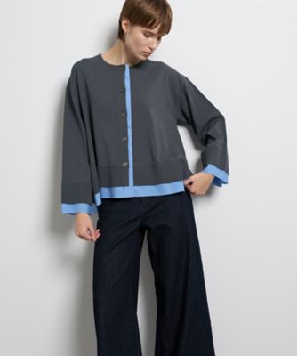 シャツトリムニットコンビカーディガン | LANVIN en Bleu (Women