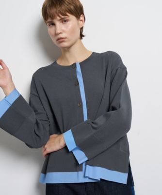 シャツトリムニットコンビカーディガン | LANVIN en Bleu (Women 