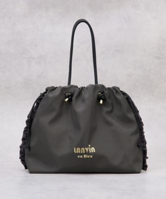 サイドフリルドロストトートバッグ大 | LANVIN en Bleu (Women