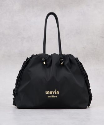 LANVIN en Bleu コンビフリルドロストトートバッグ