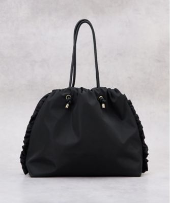 サイドフリルドロストトートバッグ大 | LANVIN en Bleu (Women