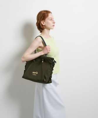 サイドフリルドロストトートバッグ小 | LANVIN en Bleu (Women