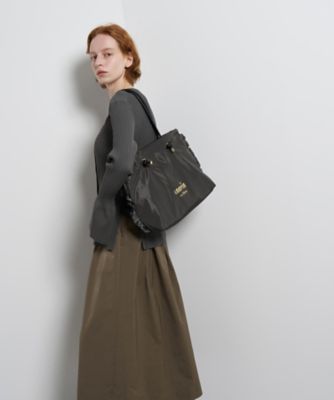 イ*ト様 ネイビークラシック サイドフリルトートバッグ☆.*˚ サイドフリルドロストトートバッグ小 | LANVIN en Bleu (Women