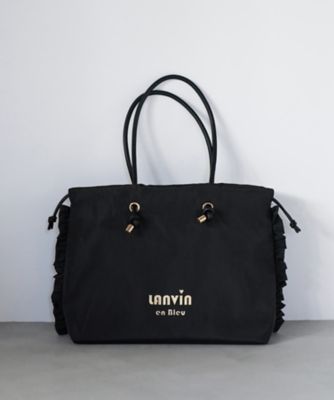 サイドフリルドロストトートバッグ小 | LANVIN en Bleu (Women