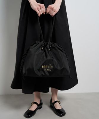 サイドフリルドロストトートバッグ小 | LANVIN en Bleu (Women