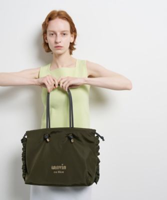 ＜LANVIN en Bleu (Women)＞サイドフリルドロストトートバッグ小