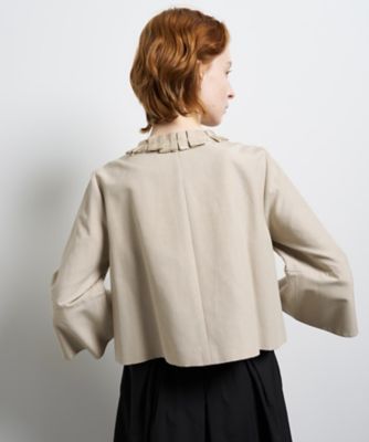 グログランノーカラージャケット | LANVIN en Bleu (Women)/ランバン