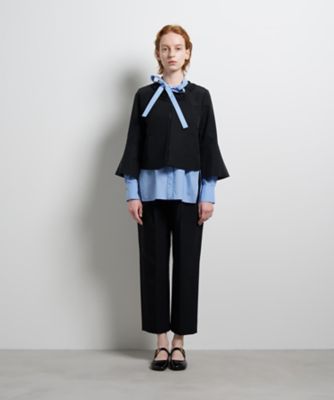 グログランノーカラージャケット | LANVIN en Bleu (Women)/ランバン