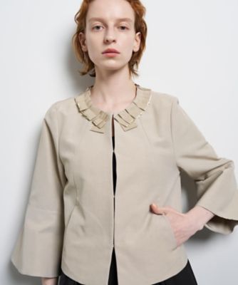 グログランノーカラージャケット | LANVIN en Bleu (Women)/ランバン