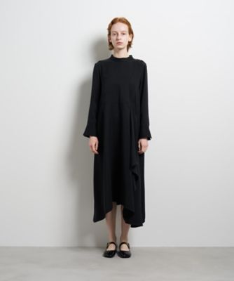 シルキーツイルドレープシャツワンピース | LANVIN en Bleu (Women