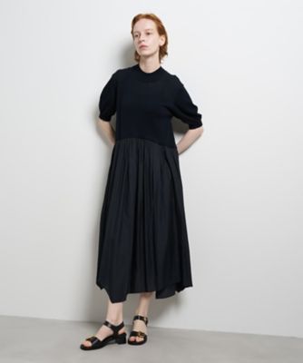 ＜LANVIN en Bleu (Women)＞ニットドッキングワンピース