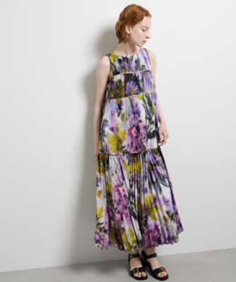 ＜LANVIN en Bleu (Women)＞Ｓｕｍｍｅｒ　Ｐａｒａｄｉｓｅワンピース