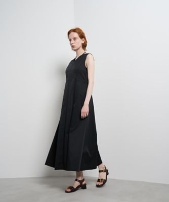撥水タフタノースリーブワンピース | LANVIN en Bleu (Women)/ランバン