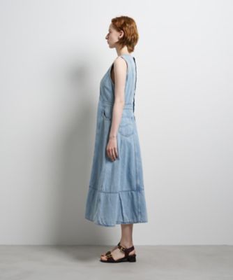 極美品　ランバンLANVIN Collection ネイビー ドット柄ワンピース Lee×LANVIN en Bleuデニムワンピース | LANVIN en Bleu