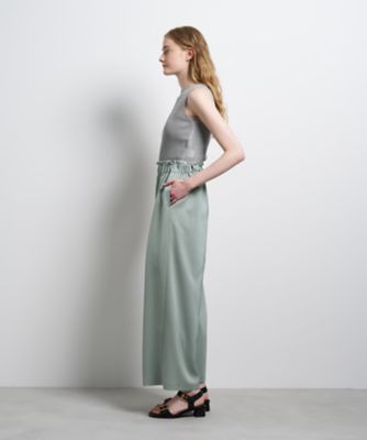 トリアセツイルワイドゴムパンツ | LANVIN en Bleu (Women)/ランバン