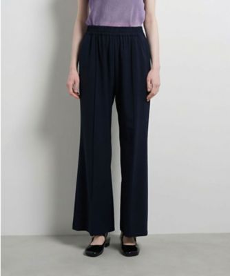 LANVIN en Bleu (Women)/ランバン オン ブルー ストレッチツイルフレアゴムパンツ