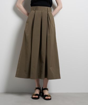 タフタタックフレアスカート | LANVIN en Bleu (Women)/ランバン オン