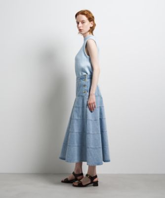 Lee×LANVIN en Bleuデニムフレアスカート | LANVIN en