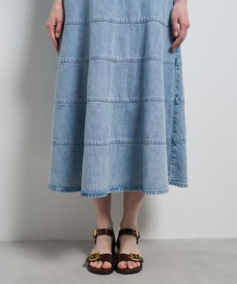 Lee×LANVIN en Bleuデニムフレアスカート | LANVIN en