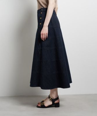 Lee×LANVIN en Bleuデニムフレアスカート | LANVIN en