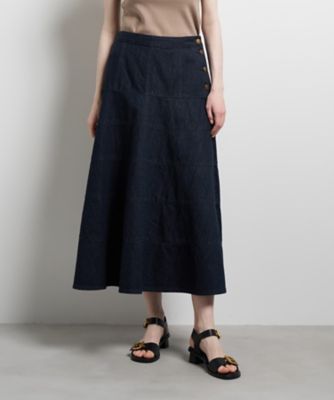 Lee×LANVIN en Bleuデニムフレアスカート | LANVIN en