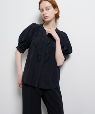 ＜LANVIN en Bleu (Women)＞トリアセローンパフスリーブブラウス