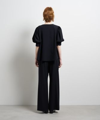 定価15400円❤️新品タグ付 ランバンオンブルー ギャザースリーブブラウス ツイルギャザースリーブブラウス | LANVIN en Bleu (Women)/ランバン