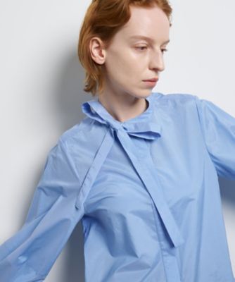 シルキータイプライターボウタイリボンブラウス | LANVIN en Bleu