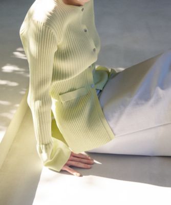 ＜LANVIN en Bleu (Women)＞リブカフスカーディガン