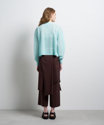 Vネックショートカーディガン | LANVIN en Bleu (Women)/ランバン