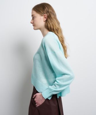 Vネックショートカーディガン | LANVIN en Bleu (Women)/ランバン
