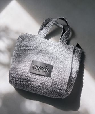 ＜LANVIN en Bleu (Women)＞メタリック編み込みトートバッグ