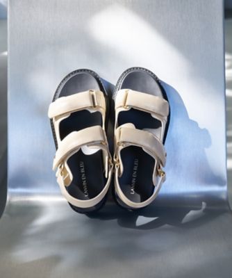 ＜LANVIN en Bleu (Women)＞パデットフラットサンダル