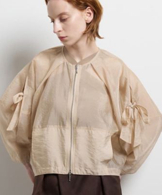 マッキントッシュ　ショート丈シアーブルゾン　ベージュ　38 Mackintosh（マッキントッシュ） MACKINTOSH【マッキントッシュ