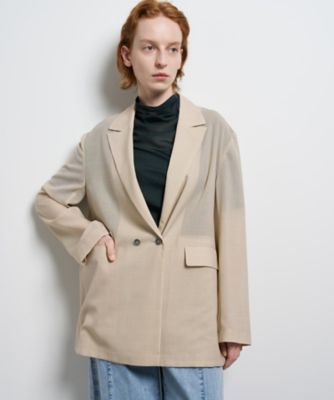 ＜LANVIN en Bleu (Women)＞シアーウールテーラードジャケット