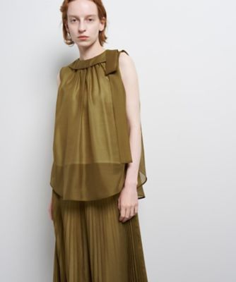 ランバン　シルク　ニットソー　おリボン　トップス シルクニットトップス | LANVIN COLLECTION (Women)/ランバン