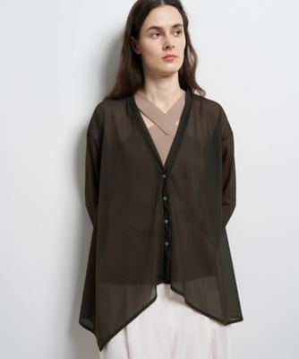 シアートリコットバックドレープブラウス | LANVIN en Bleu (Women