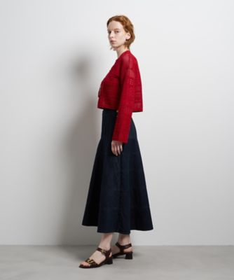 レースニットカーディガン | LANVIN en Bleu (Women)/ランバン オン