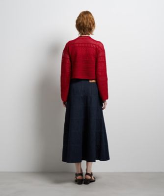 ランバンオンブルー  ニット カーディガン 新品未使用 クルーネックニットカーディガン|LANVIN en Bleu | LANVIN en Bleu