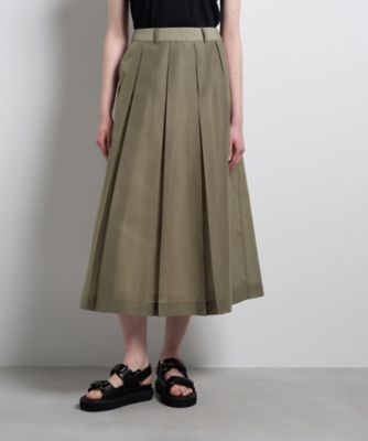 シアーボックスプリーツスカート | LANVIN en Bleu (Women)/ランバン