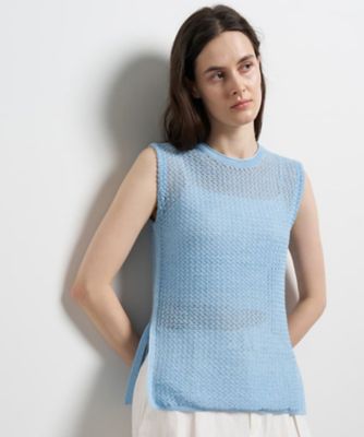 シアーメランジノースリーブニット | LANVIN en Bleu (Women)/ランバン 