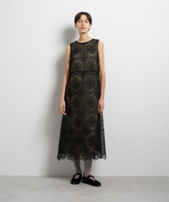 ラインフラワーレースワンピース | LANVIN en Bleu (Women)/ランバン