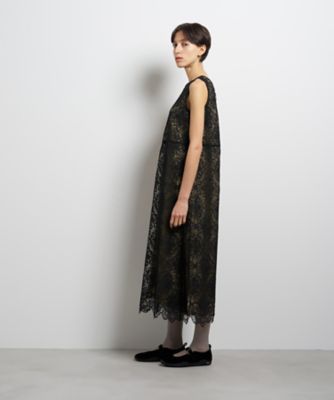 LANVIN COLLECTION ランバンコレクションワンピース 38 ランバンコレクション レースワンピース 38 セール】 レース切り替え