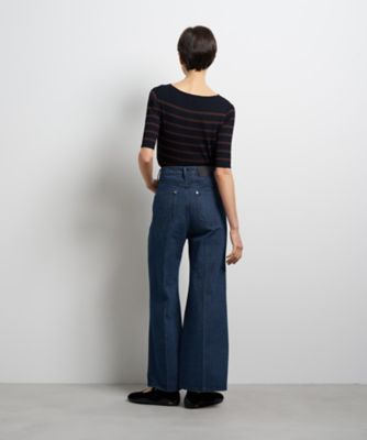 センタープレスフレアデニム | LANVIN en Bleu (Women)/ランバン オン