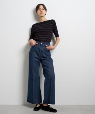 センタープレスフレアデニム | LANVIN en Bleu (Women)/ランバン オン